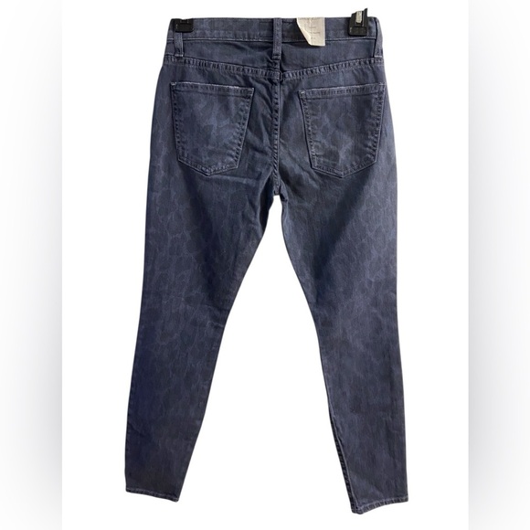 Current Elliott the stiletto grey leopard print skinny jeans Sz 24 Women NWT - Picture 2 of 9